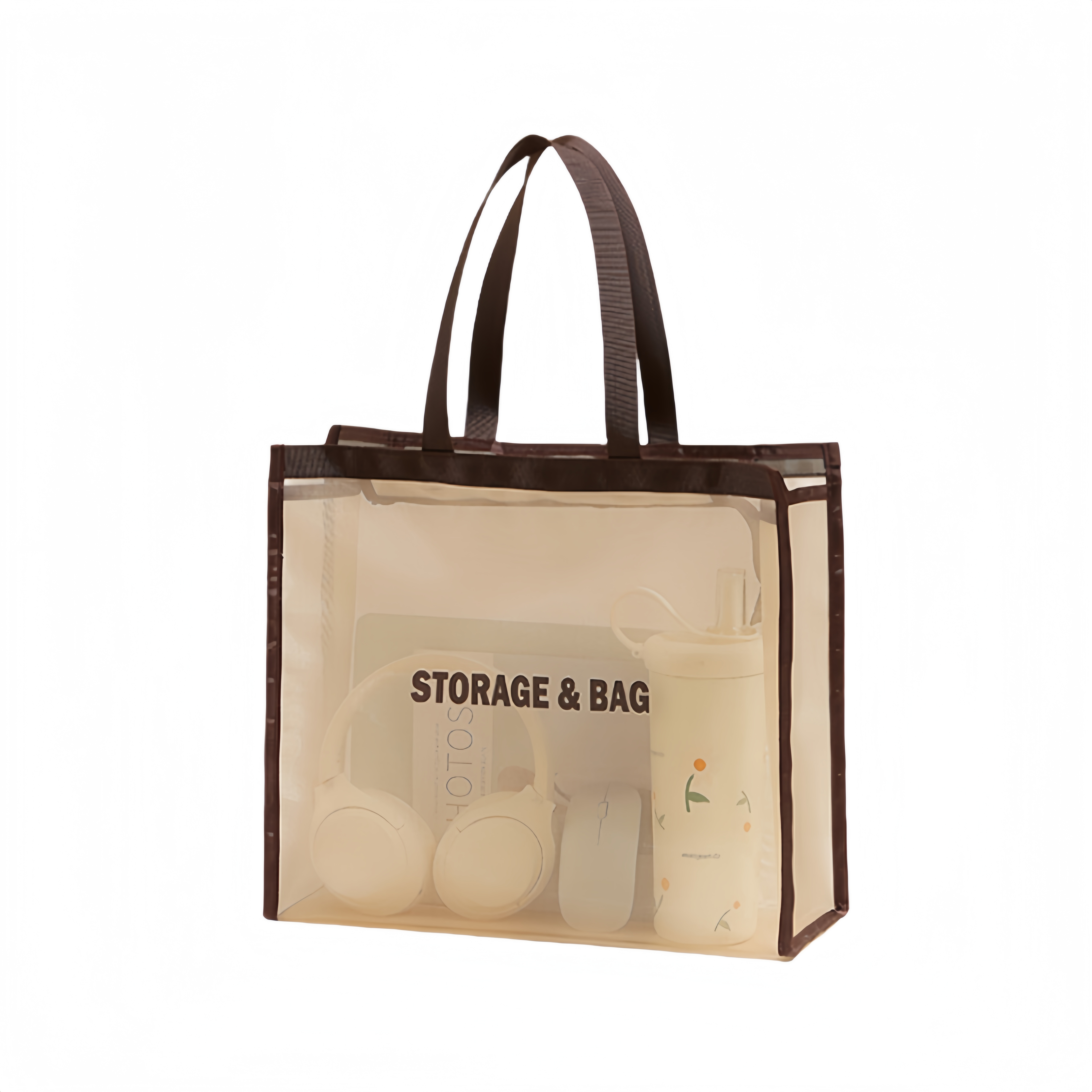 手提网纱托特包透气可沥水洗漱包大容量化妆品收纳包多功能洗浴兜,淘宝优惠券,粉丝福利购,淘宝优惠卷