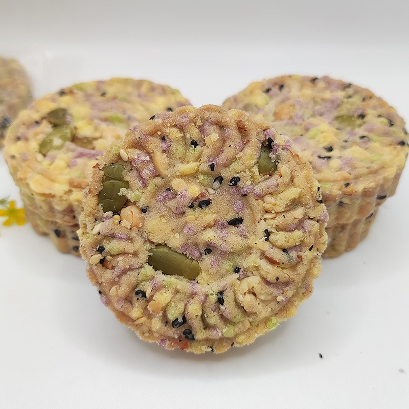 五谷杂粮花生芝麻炒米饼广东特产传统老式休闲零食口感酥脆独立装