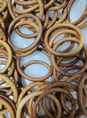 天然绿檀复古文玩木手镯女男补木