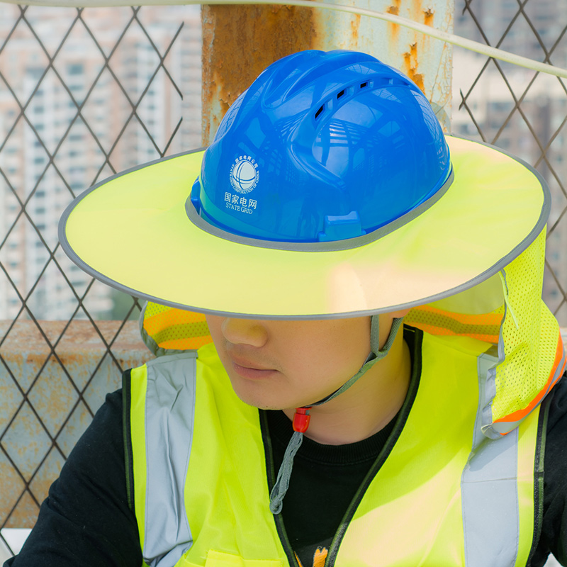 工地防曬帽電風扇安全帽防曬遮陽帽檐透氣施工遮陽板工地防曬神器_希爾德旗艦店_五金_工具