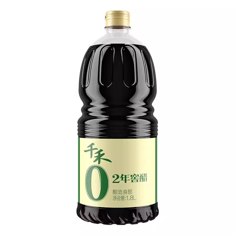 千禾零添加醋食用窖醋1.8L香醋自然酿造食醋千和凉拌醋家用陈醋