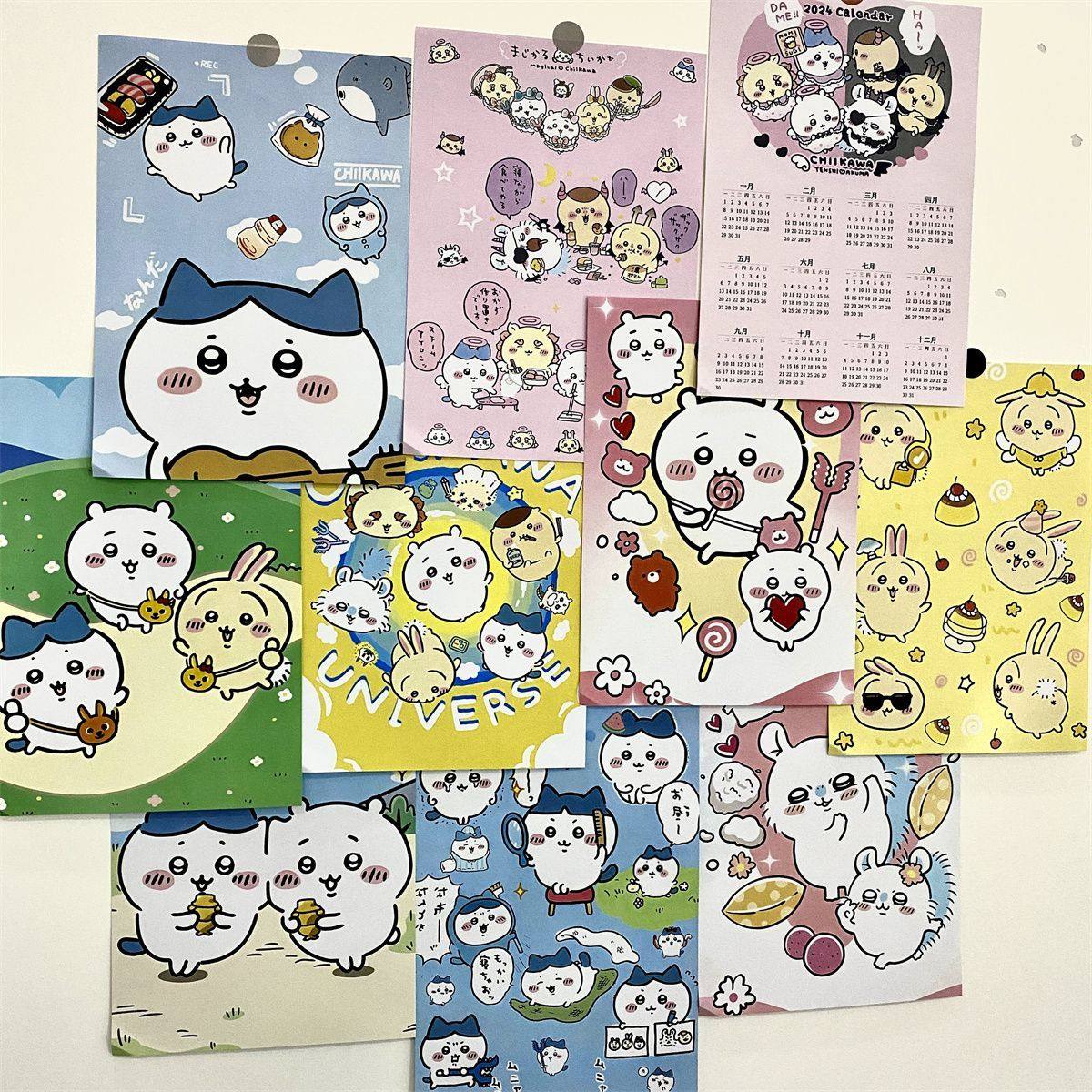 ins风可爱吉伊卡哇chiikawa海报学生高颜值房间卧室墙面背景墙贴,淘宝优惠券,粉丝福利购,淘宝优惠卷