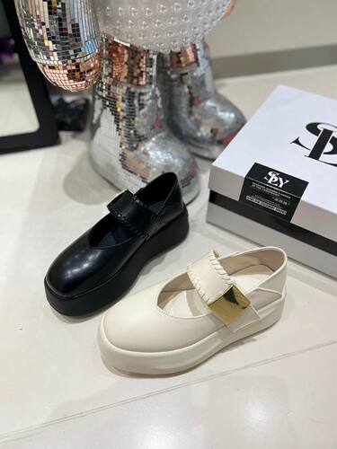松糕厚底单鞋女2026新款欧货瓢鞋时尚复古小皮鞋 - 图0