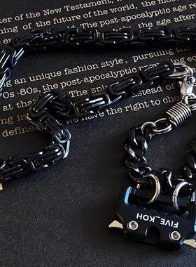 赛博朋克复线(5KOH)Apocalypse启示录钛钢工业战术机能扣吊坠项链