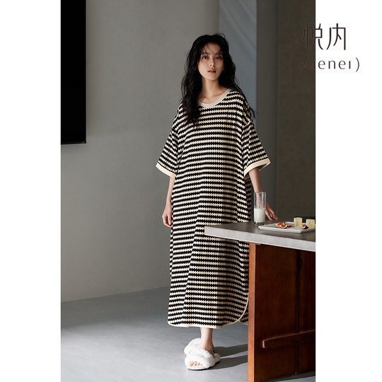 Женская ночная рубашка Yuenei из чистого хлопка