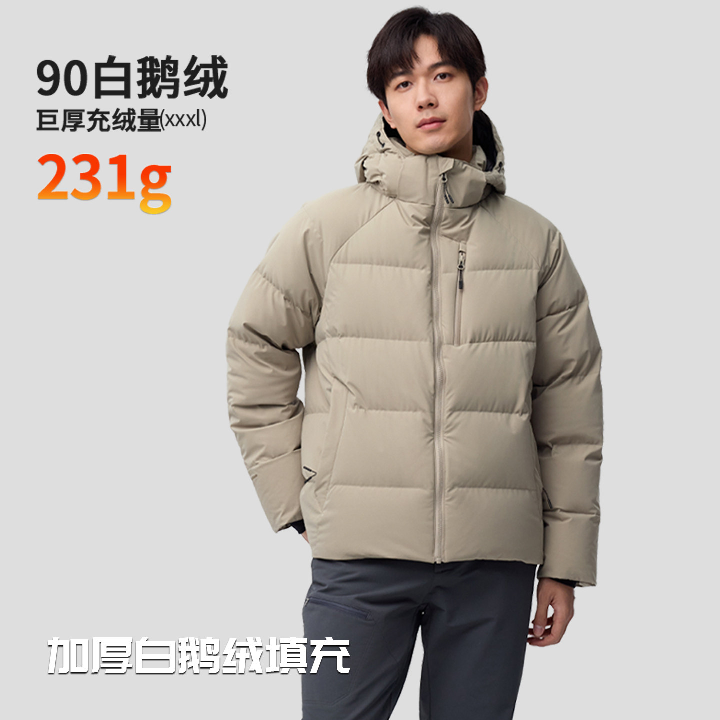 君羽辕辙男羽绒服男短款加厚保暖秋冬700蓬鹅绒服面包服SD62137,淘宝优惠券,粉丝福利购,淘宝优惠卷