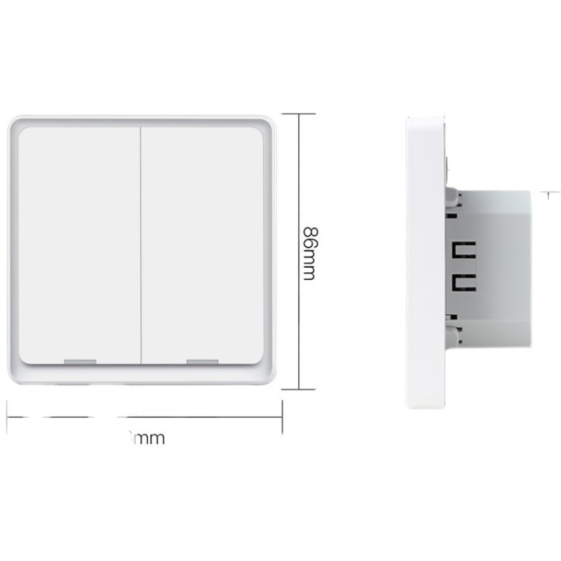 Zigbee零火单火按键开关 TUYA涂鸦随意贴多场景开关面板 - 图1