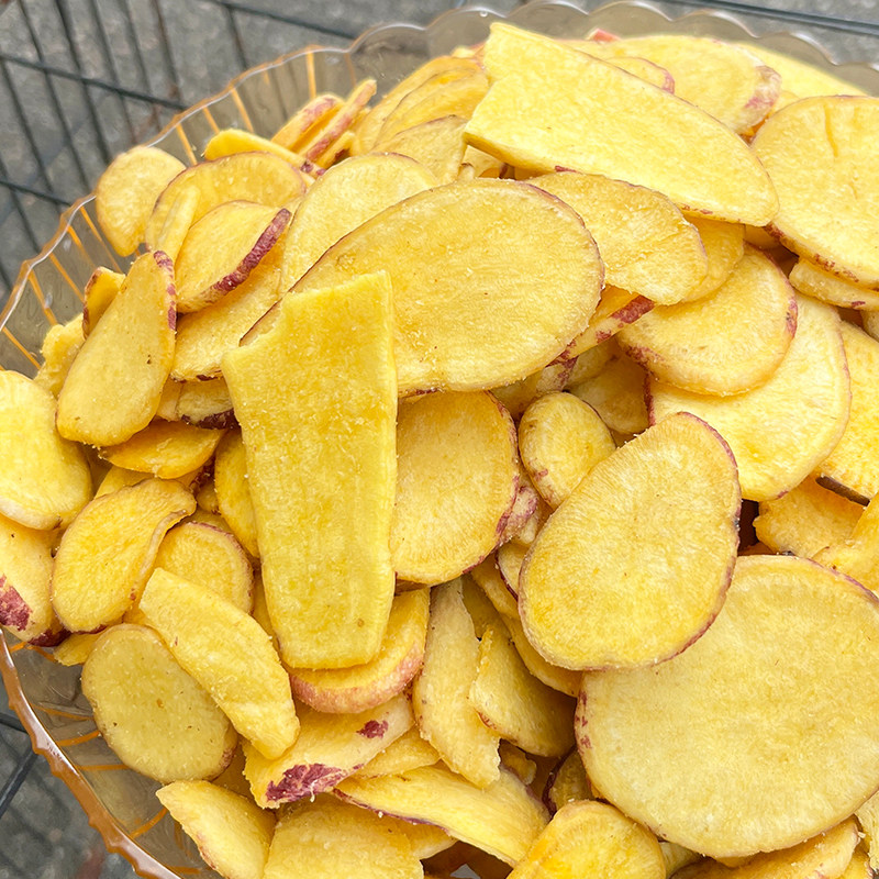 精选金黄香脆薯片红薯片袋装零食休闲小吃油炸食品膨化制品