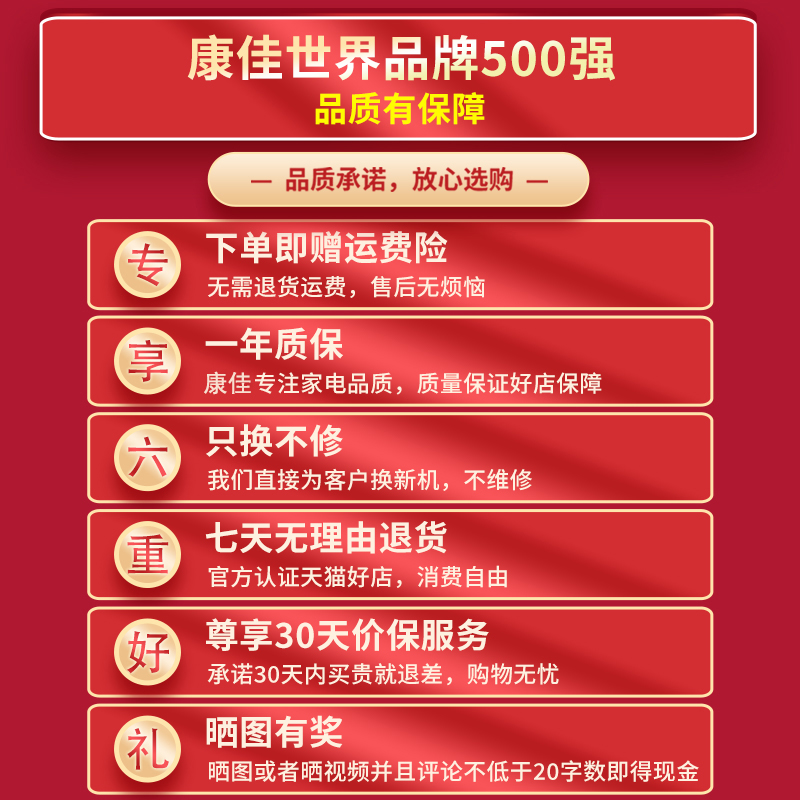 康佳电风扇落地扇家用立式大风力宿舍卧室台式强力摇头扇小型电扇 - 图2