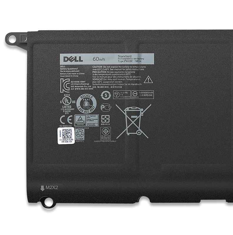 适用戴尔/DELL TP1GT XPS 13 9360 PW23Y P54G002笔记本电池60WH-图1