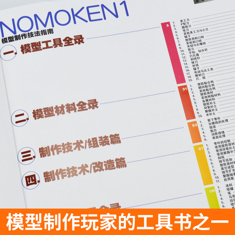 全套4册 钢普拉入门+NOMOKEN1、2、3 钢普拉完全攻略指南+制作塑胶比例模型+模型制作技法指南 高达工具材料敢达改造涂装教程书籍 - 图2