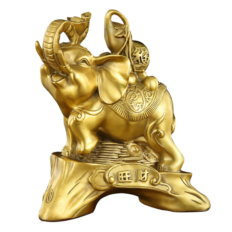 黄铜财富象中式金属工艺品家居办公室玄关摆件旺福铜对象,淘宝优惠券,粉丝福利购,淘宝优惠卷