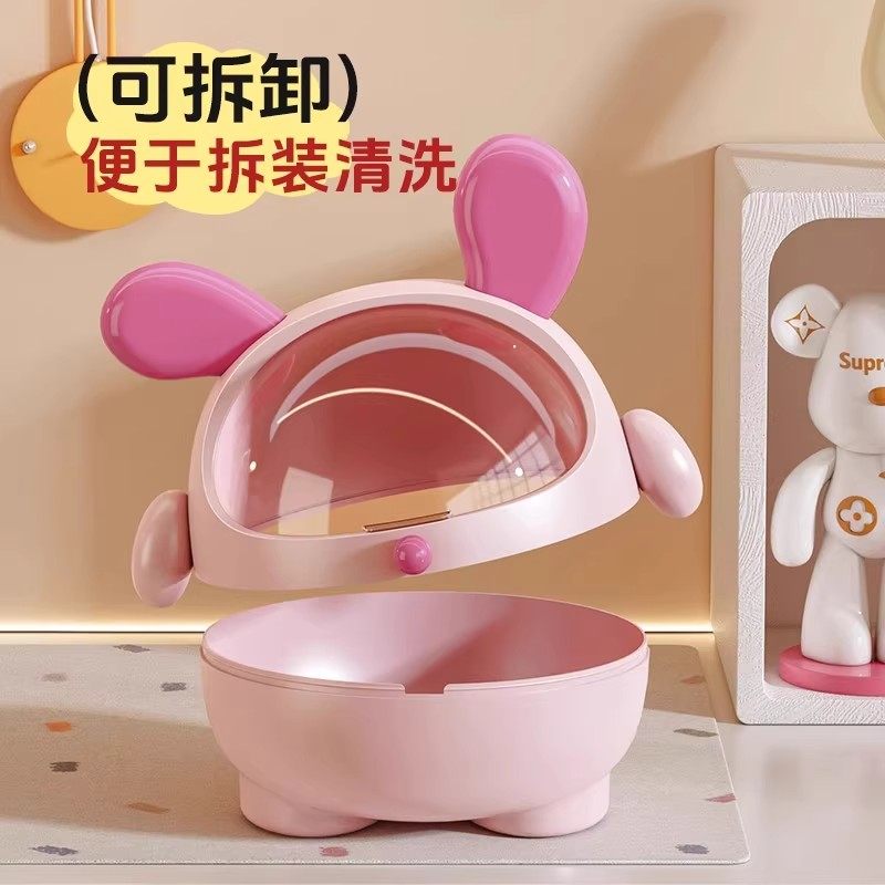 创意墩墩狗桌面收纳盒大容量发饰盒儿童女孩发圈头绳首饰收纳盒子,淘宝优惠券,粉丝福利购,淘宝优惠卷