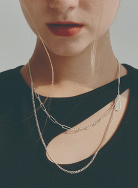 百搭双层高档简约网红同款毛衣链