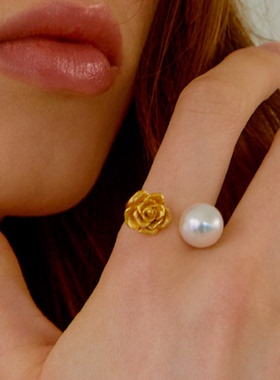 ITONOHANA法式玫瑰花戒指