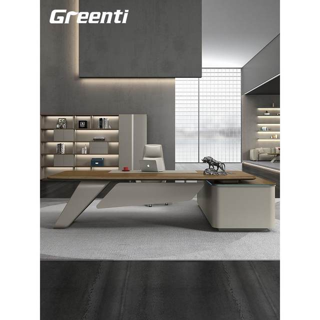 Light luxury boss desk president desk simple modern chairman desk senior office furniture office desk chair combination