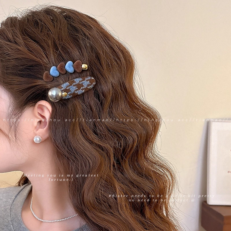 感发夹女爱心撞色侧边夹前额一字发卡碎发刘海夹2025新款头饰,淘宝优惠券,粉丝福利购,淘宝优惠卷