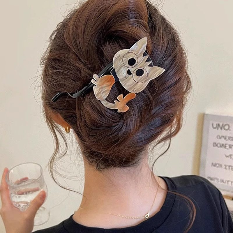 法式复古后脑勺发夹女一字夹盘发抓夹2024新款轻奢扭扭夹发卡头饰,淘宝优惠券,粉丝福利购,淘宝优惠卷