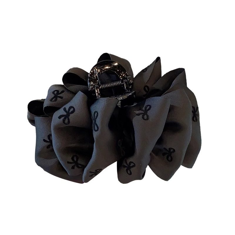 抓夹女2024新款感黑色泡泡蝴蝶结发夹大号后脑勺盘发鲨鱼夹,淘宝优惠券,粉丝福利购,淘宝优惠卷