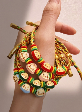 端午节五彩绳粽子编织线手绳手链