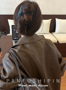 双排弹力后脑勺大号盘发抓夹