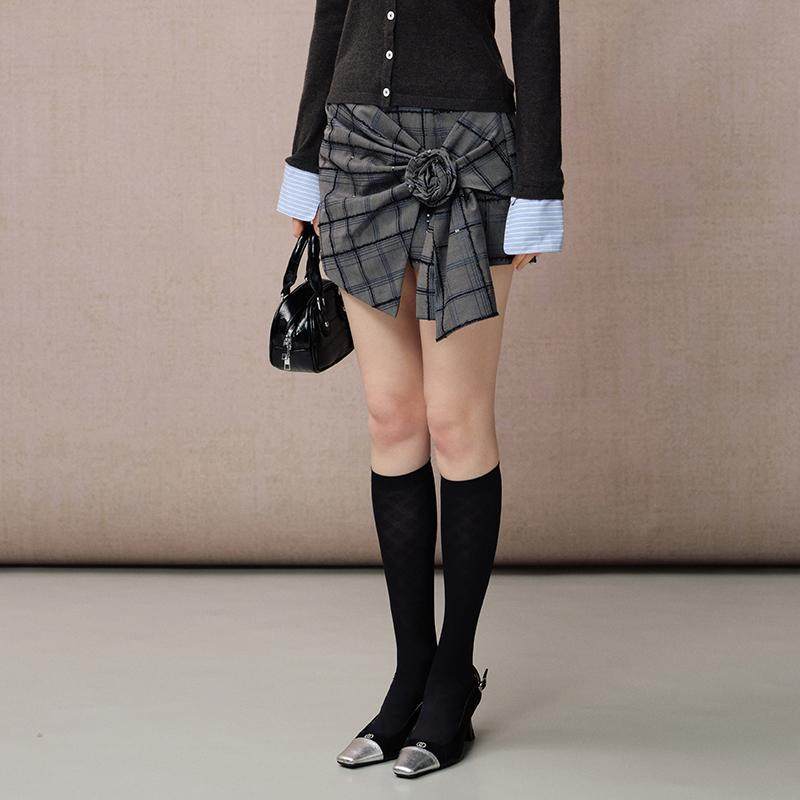 DIANAVEVINA秋季新款时尚套装女小香风短款背心马甲格纹半裙,淘宝优惠券,粉丝福利购,淘宝优惠卷
