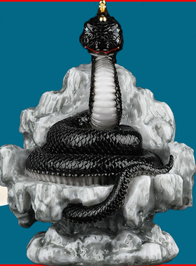 灵蛇蟒常柳真身座山神像装饰摆件