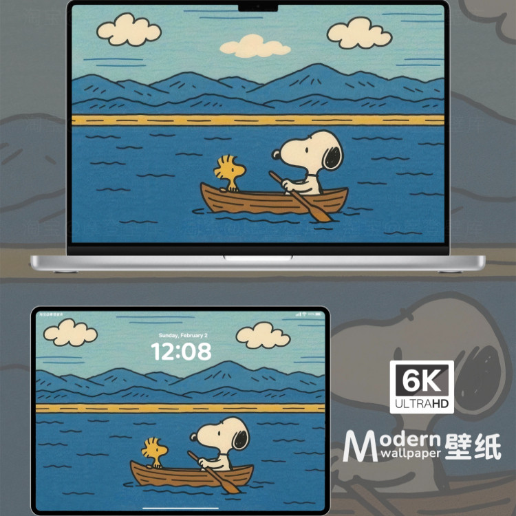 史努比4K超高清壁纸iPhone手机苹果ipad平板电脑可爱治愈卡通壁纸,淘宝优惠券,粉丝福利购,淘宝优惠卷