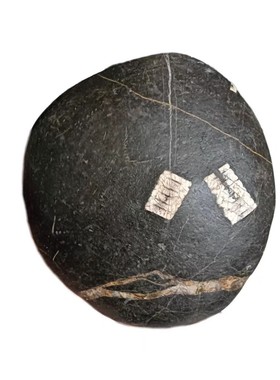 办公居家摆件长江石汉江石天然水冲水墨画面烫画石原石文字石八