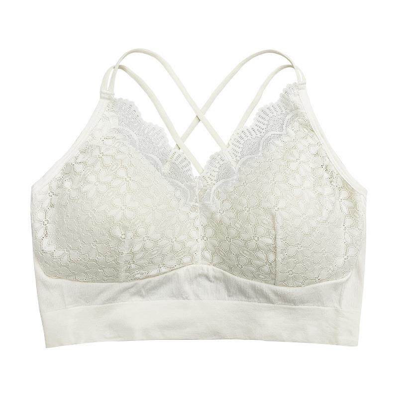 2026初春新款美背抹胸蕾丝高弹无缝大露背自带乳胶垫大码女士内衣,淘宝优惠券,粉丝福利购,淘宝优惠卷