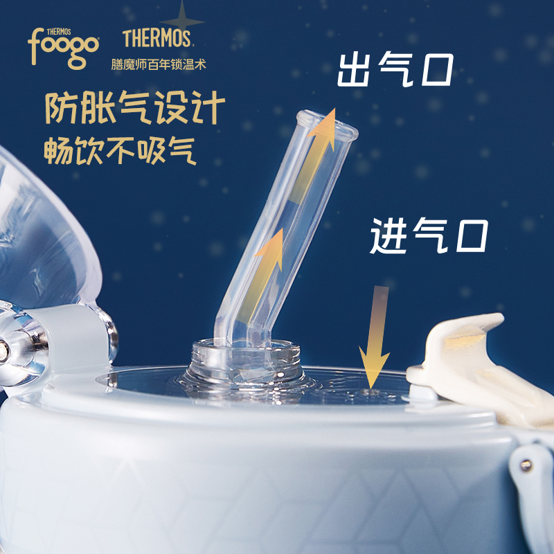 膳魔师foogo哈利波特PPSU吸管杯礼盒防呛大宝宝一岁以上奶瓶 - 图1