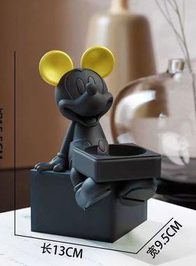超萌迪士尼米奇黑色米老鼠适用苹果华为apple watch无线充电支架