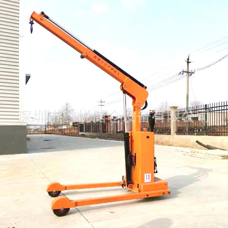 1吨2吨车载单臂液压小吊机移动式悬臂吊车电动堆高车单梁旋臂吊机 - 图2