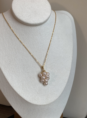 仲夏小葡萄法式高级感小众设计珍珠葡萄项链锁骨链气质
