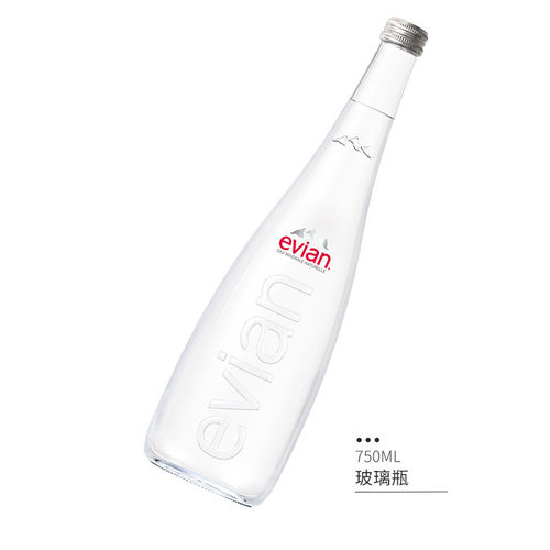 evian依云矿泉水法国进口330ml/750ml大瓶整箱玻璃瓶天然饮用水-图3