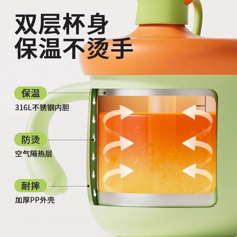 宝宝喝水直饮杯家用儿童牛奶杯316L不锈钢刻度1一2-3岁以上宝宝,淘宝优惠券,粉丝福利购,淘宝优惠卷