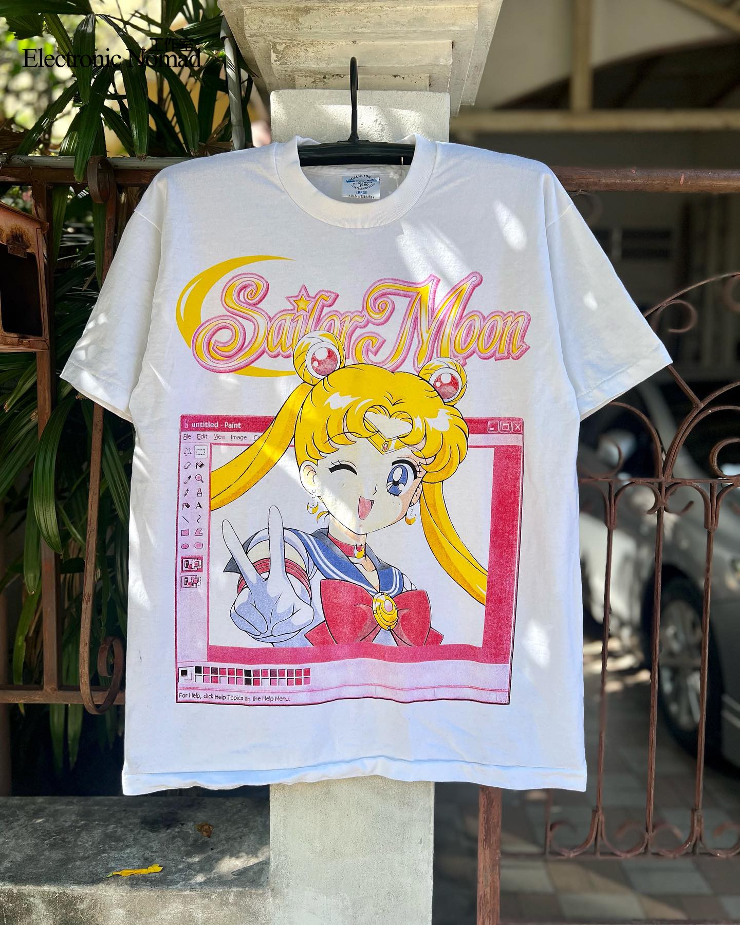 EN 水洗大师 Sailor Moon shirt日系动漫美少女战士月野兔短袖T恤 - 图0