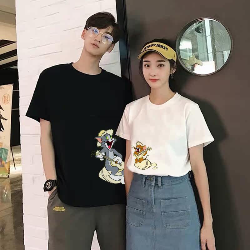 匡威联名款汤姆和杰瑞情侣装男t恤 奥姿宜T恤