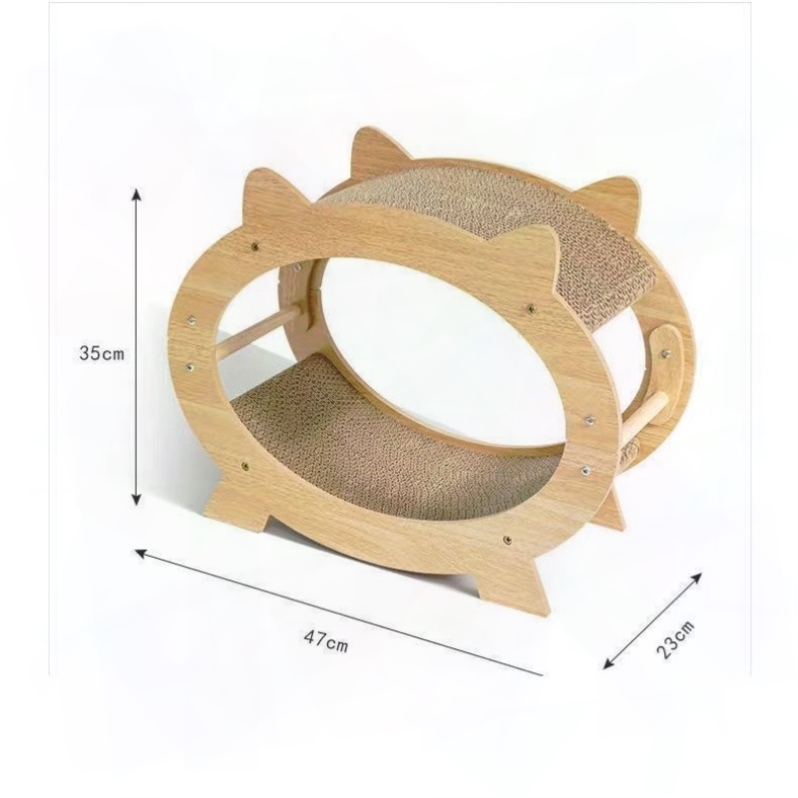 猫抓板窝一体电视机磨爪器双层猫爪板立式防抓沙发耐磨可替换用品 - 图0