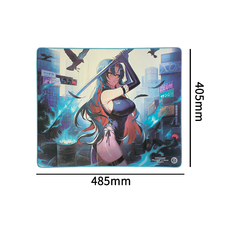 西西零壹CC01水星娘V1细面游戏鼠标垫控制感瓦罗兰特专业电竞垫子 - 图3