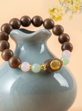 元馥单圈古法手工合香珠手串