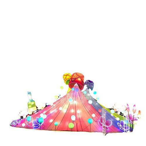 公园景区夜游主题项目制作工厂主题彩灯灯会美陈模型 - 图0