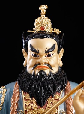 速发纯铜张像师神天大张道陵正一真人铜雕道家四山天师摆件