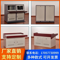 Single-double henchlink console operating table monitoring violin type 19 inch 21 inch security embedded computer control console table