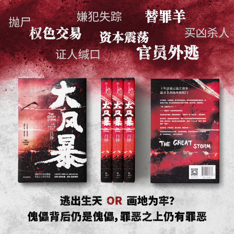 大风暴 吕铮著 人民文学奖作者 三叉戟 源自真实案件素材 长篇力作 - 图1