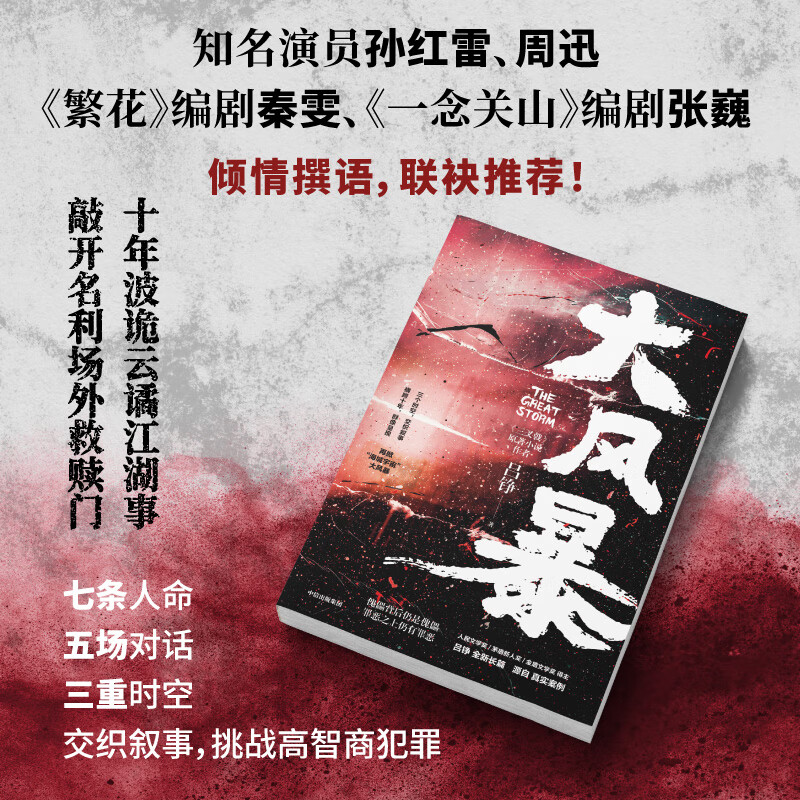 大风暴 吕铮著 人民文学奖作者 三叉戟 源自真实案件素材 长篇力作 - 图0