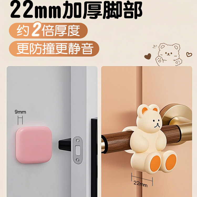 防撞贴硅胶门把手防碰撞垫新款创意柜门门后防撞神器免打孔门挡器,淘宝优惠券,粉丝福利购,淘宝优惠卷