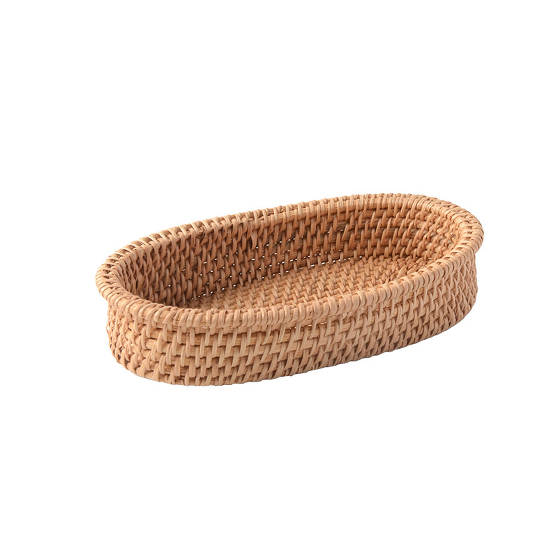 oakliving田园风法式秋藤手工编织收纳筐杂物收纳篮桌面收纳整理,淘宝优惠券,粉丝福利购,淘宝优惠卷