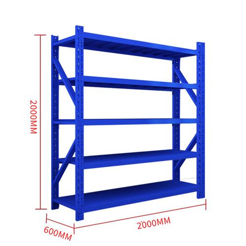 多层中型仓储货物架重型库房仓库承重货架多功能五层置物架铁架子-图1