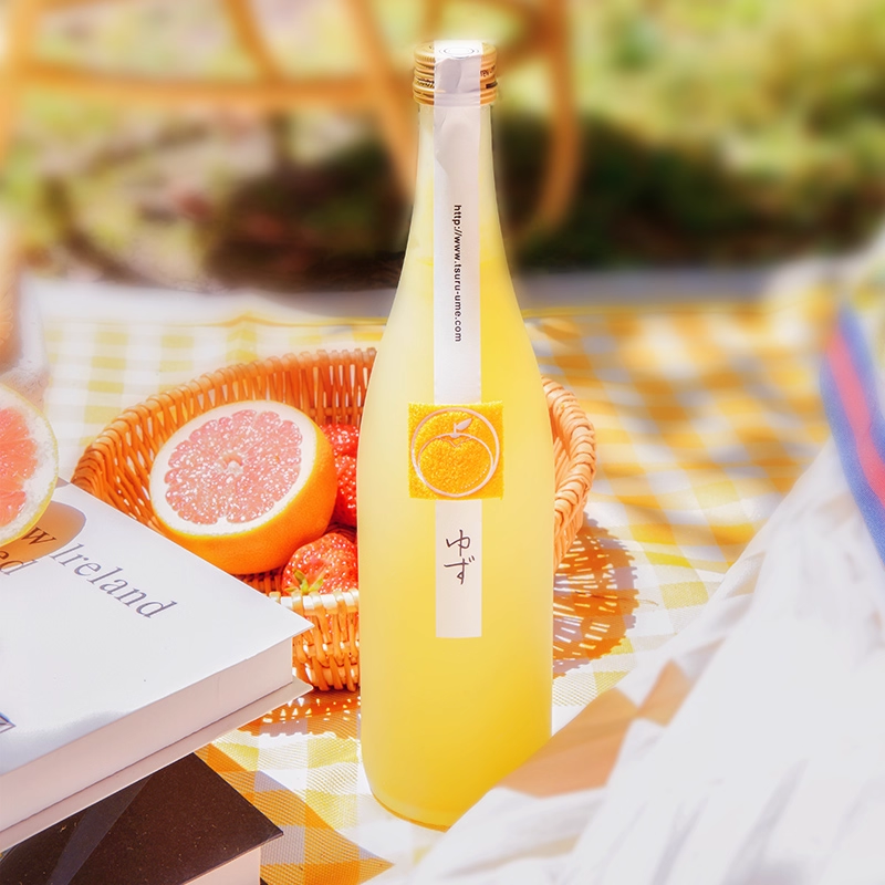 鹤梅完熟果肉梅酒柚子酒日本直邮低度微醺梅子酒柚子果酒720ml,淘宝优惠券,粉丝福利购,淘宝优惠卷